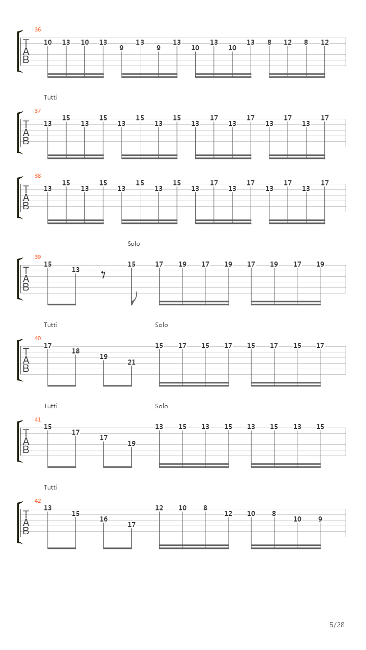 Concerto In A Minor N 8 Opus 3 Lestro Armonico吉他谱