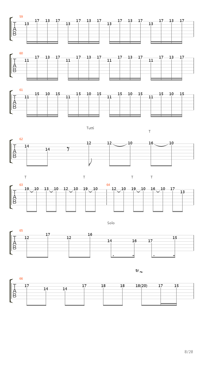 Concerto In A Minor N 8 Opus 3 Lestro Armonico吉他谱