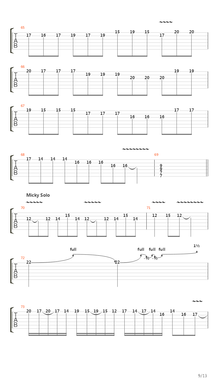 Night Falls Fast吉他谱