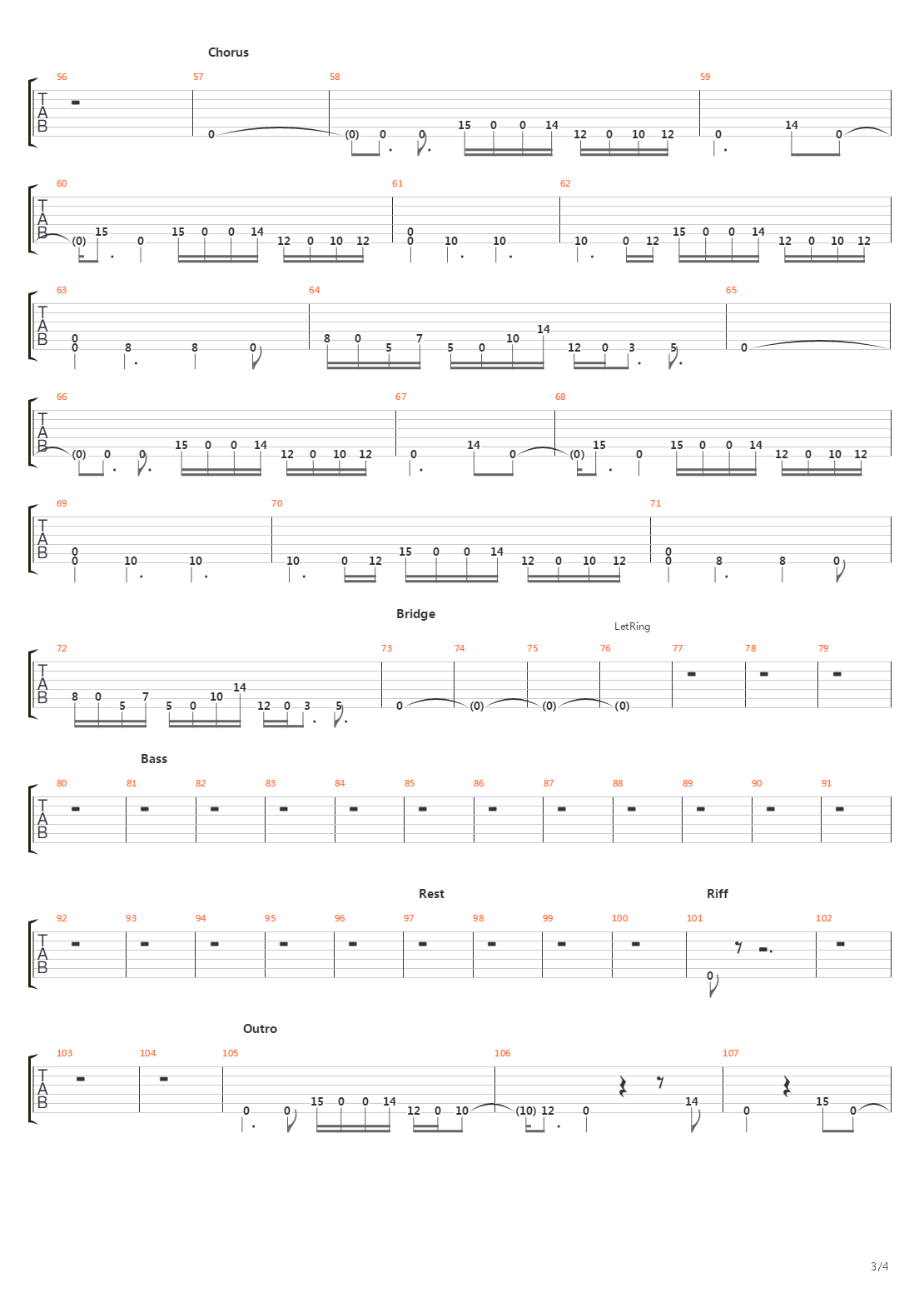 Downfall吉他谱