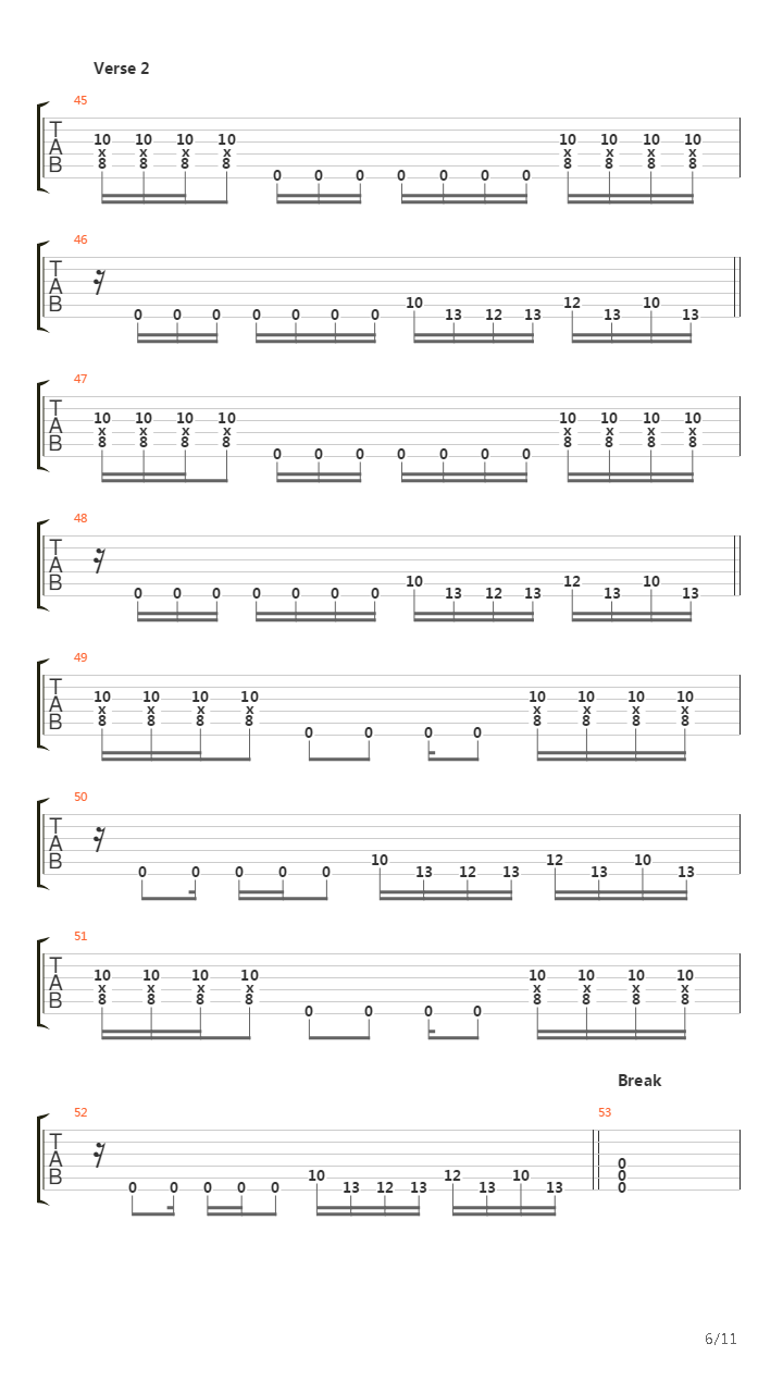 Let It Sleep吉他谱