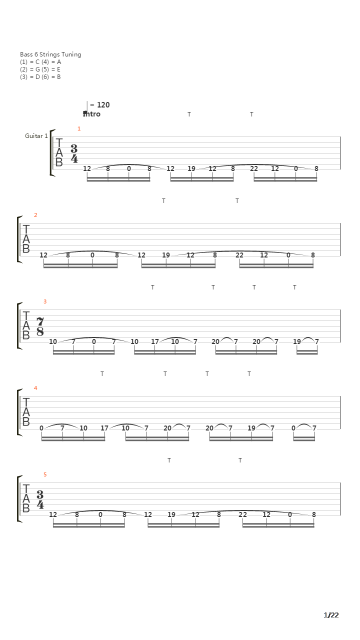 Song Of The Crippled Bull吉他谱