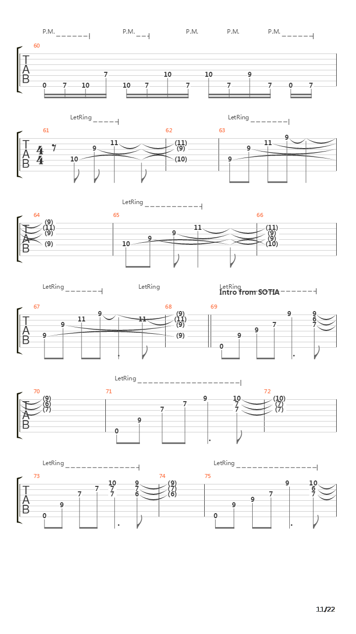 Song Of The Crippled Bull吉他谱