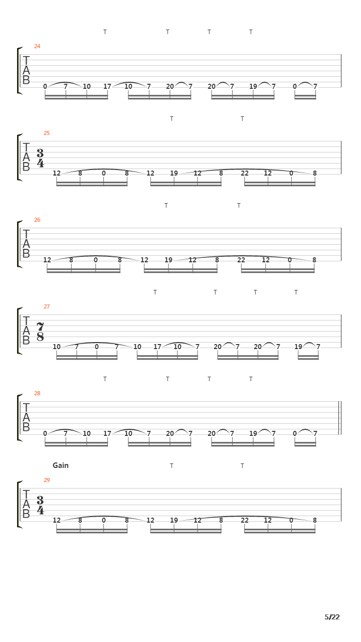 Song Of The Crippled Bull吉他谱