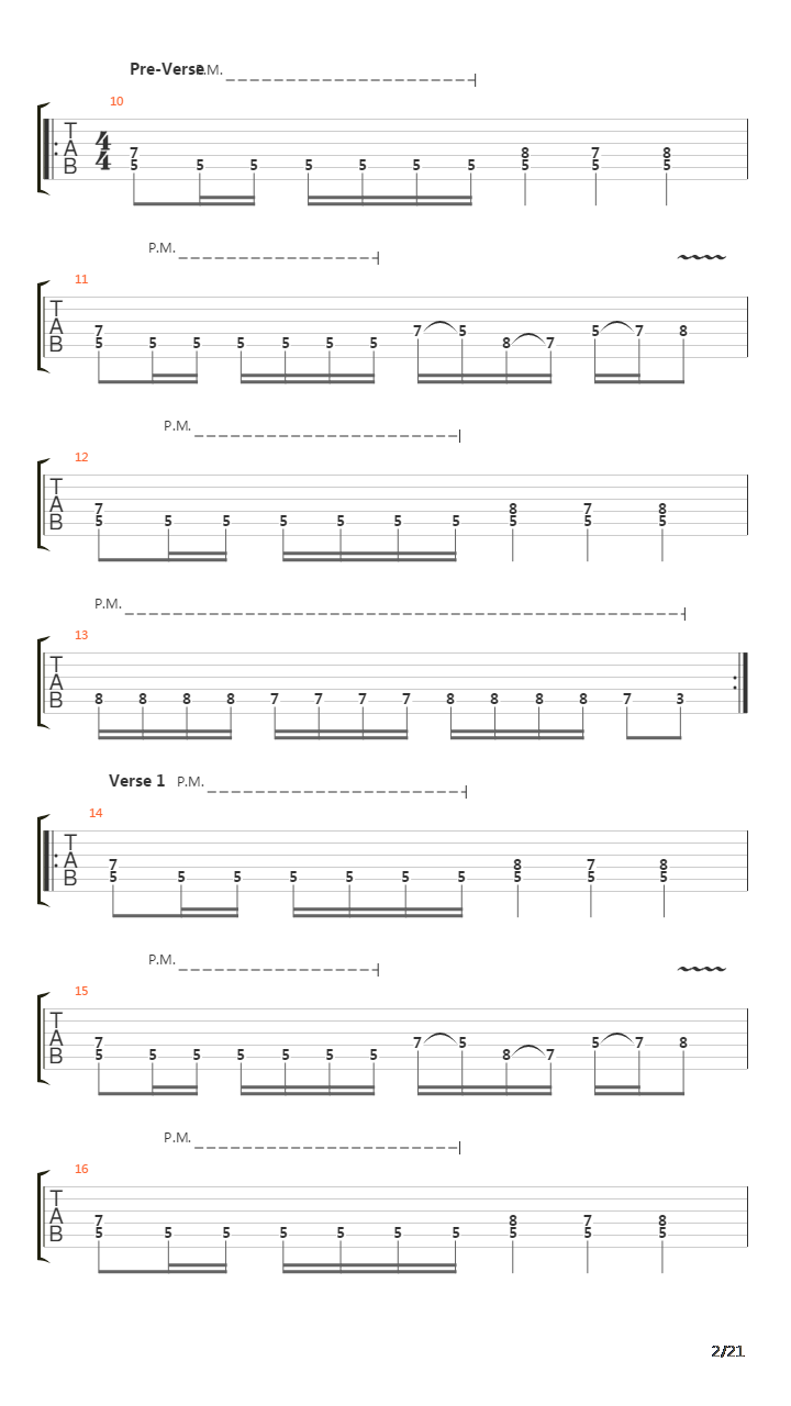 The Martyr吉他谱