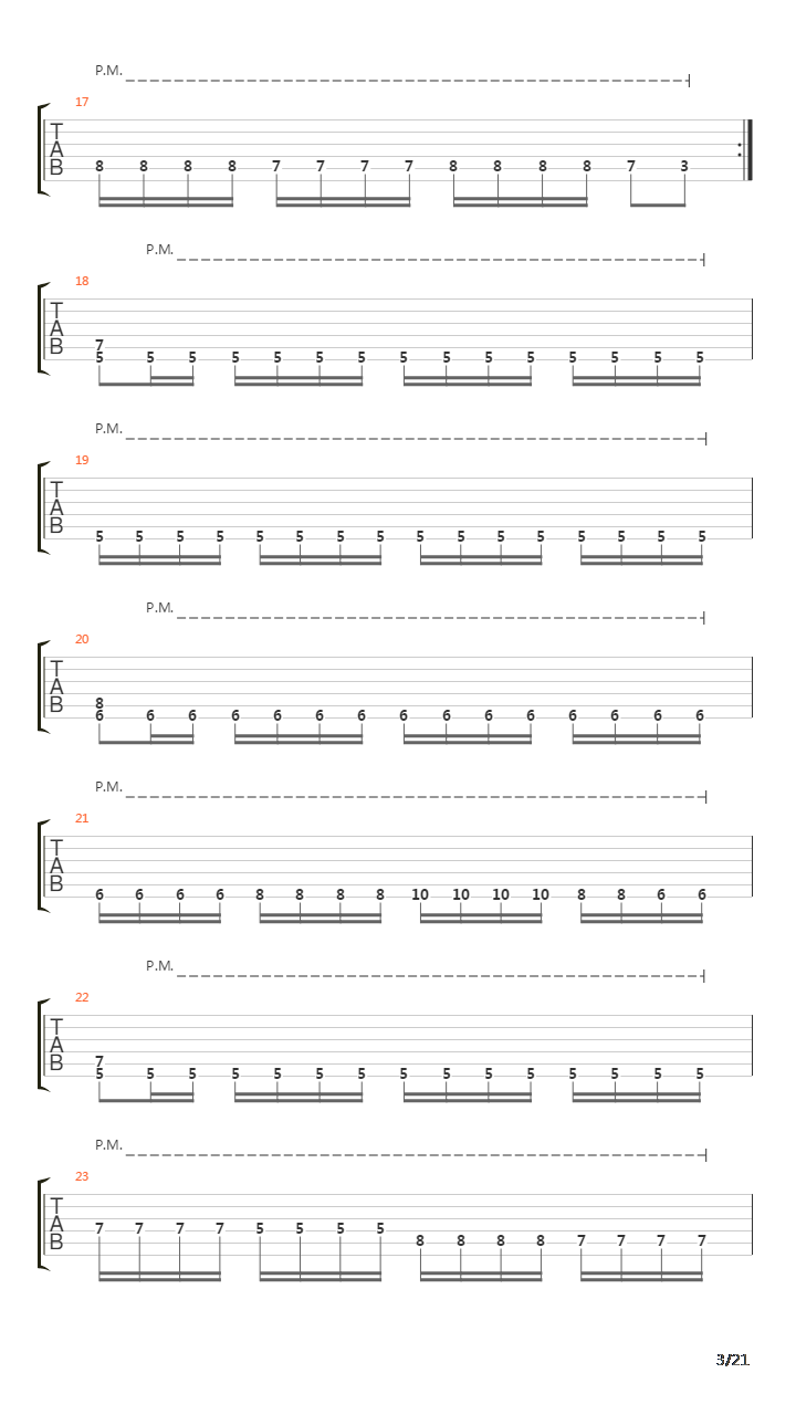 The Martyr吉他谱