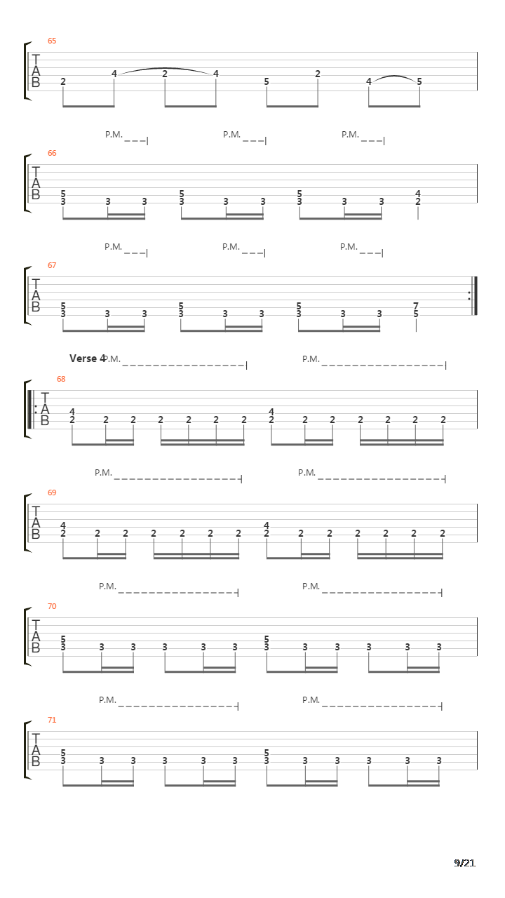 The Martyr吉他谱