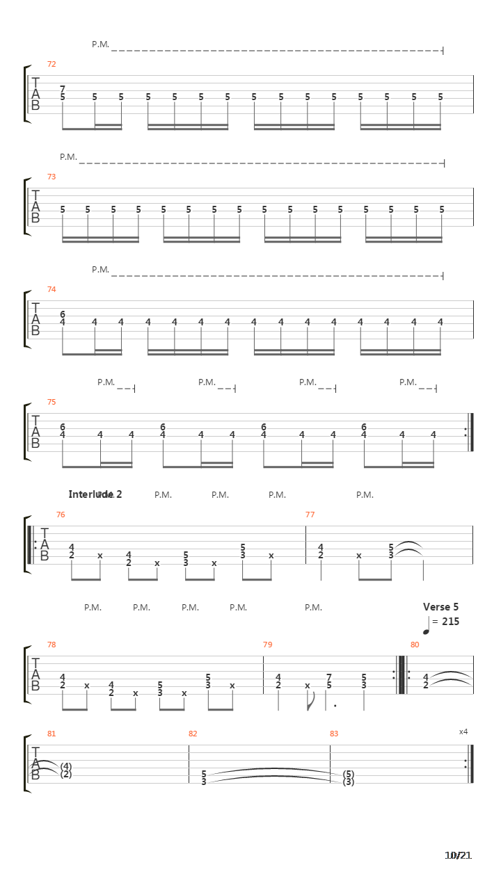 The Martyr吉他谱