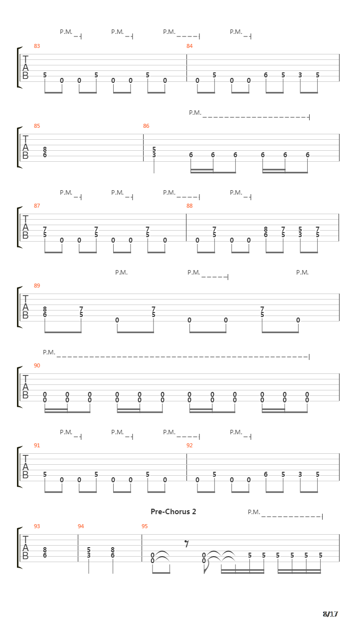 Pariah吉他谱