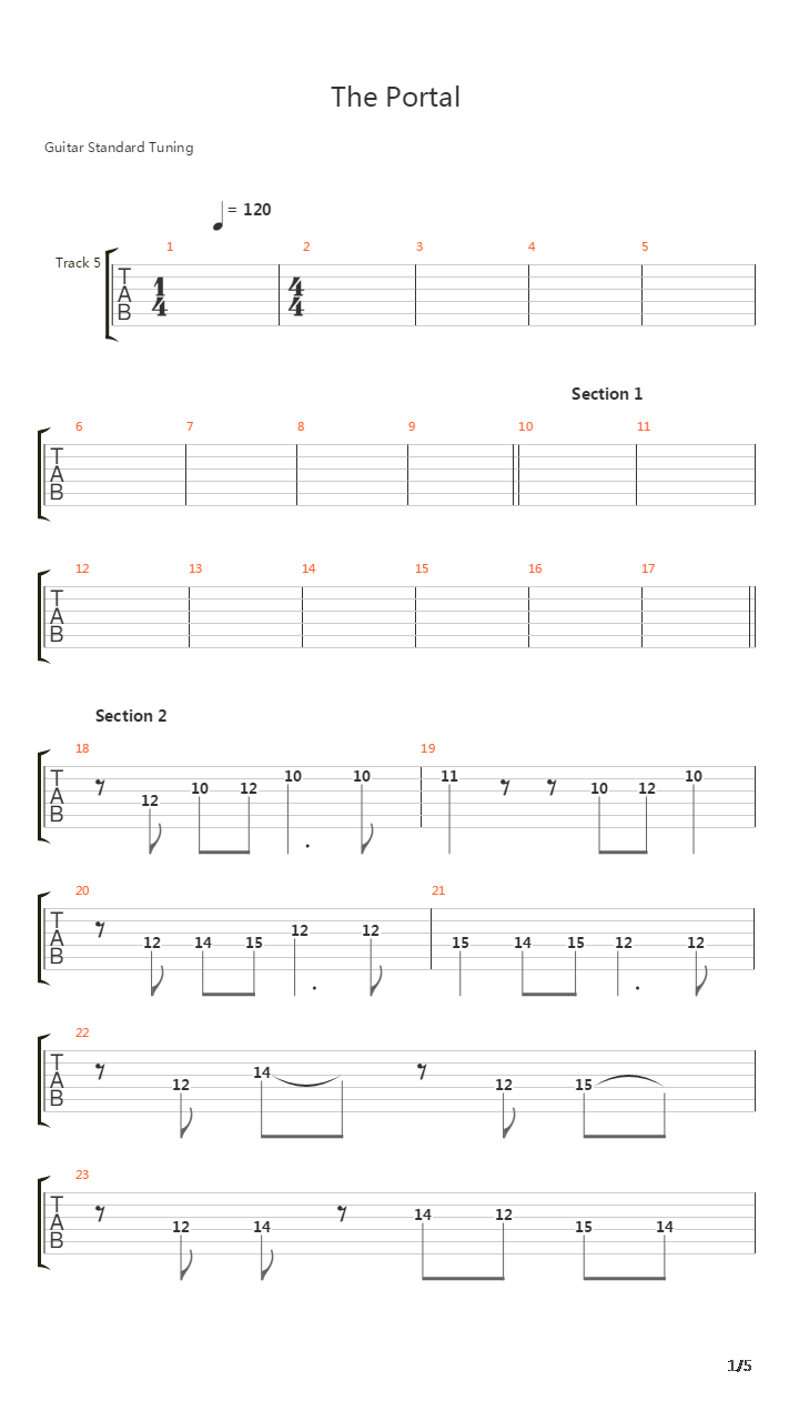 The Portal吉他谱