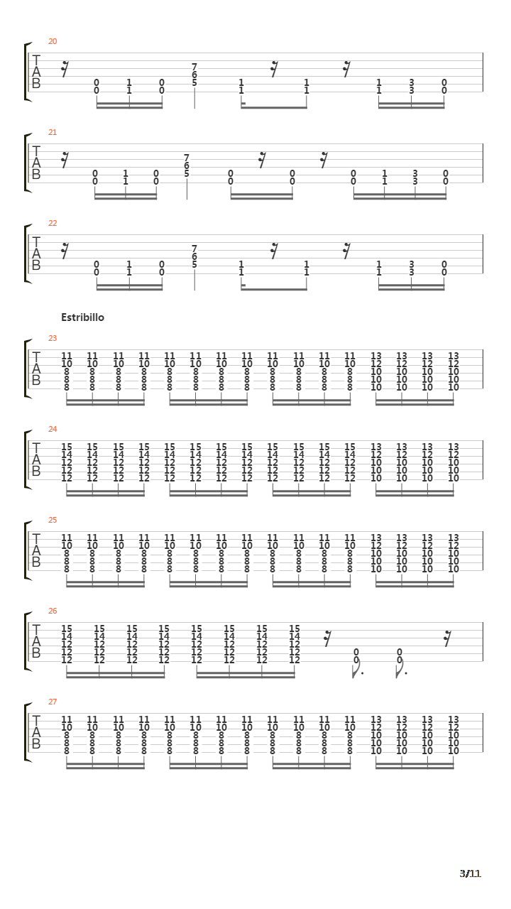 Libres吉他谱