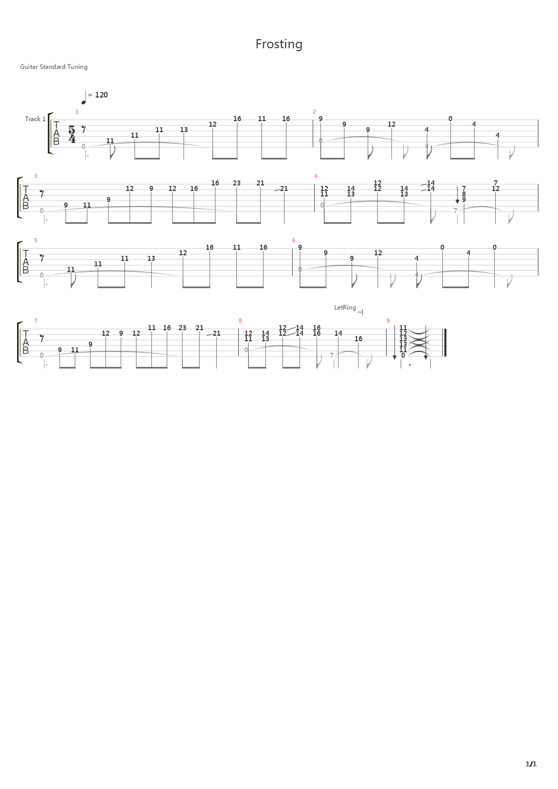 Frosting吉他谱
