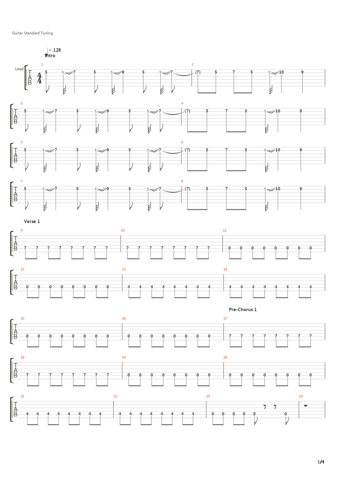 No Chains On Me吉他谱