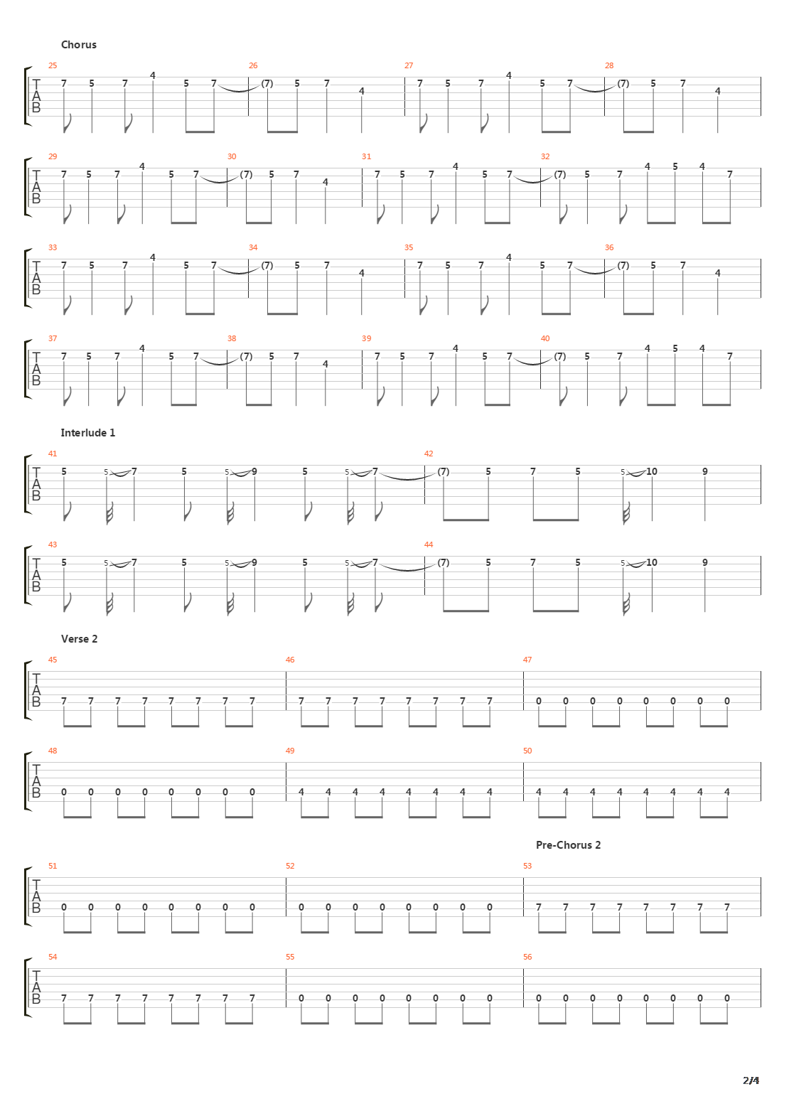 No Chains On Me吉他谱