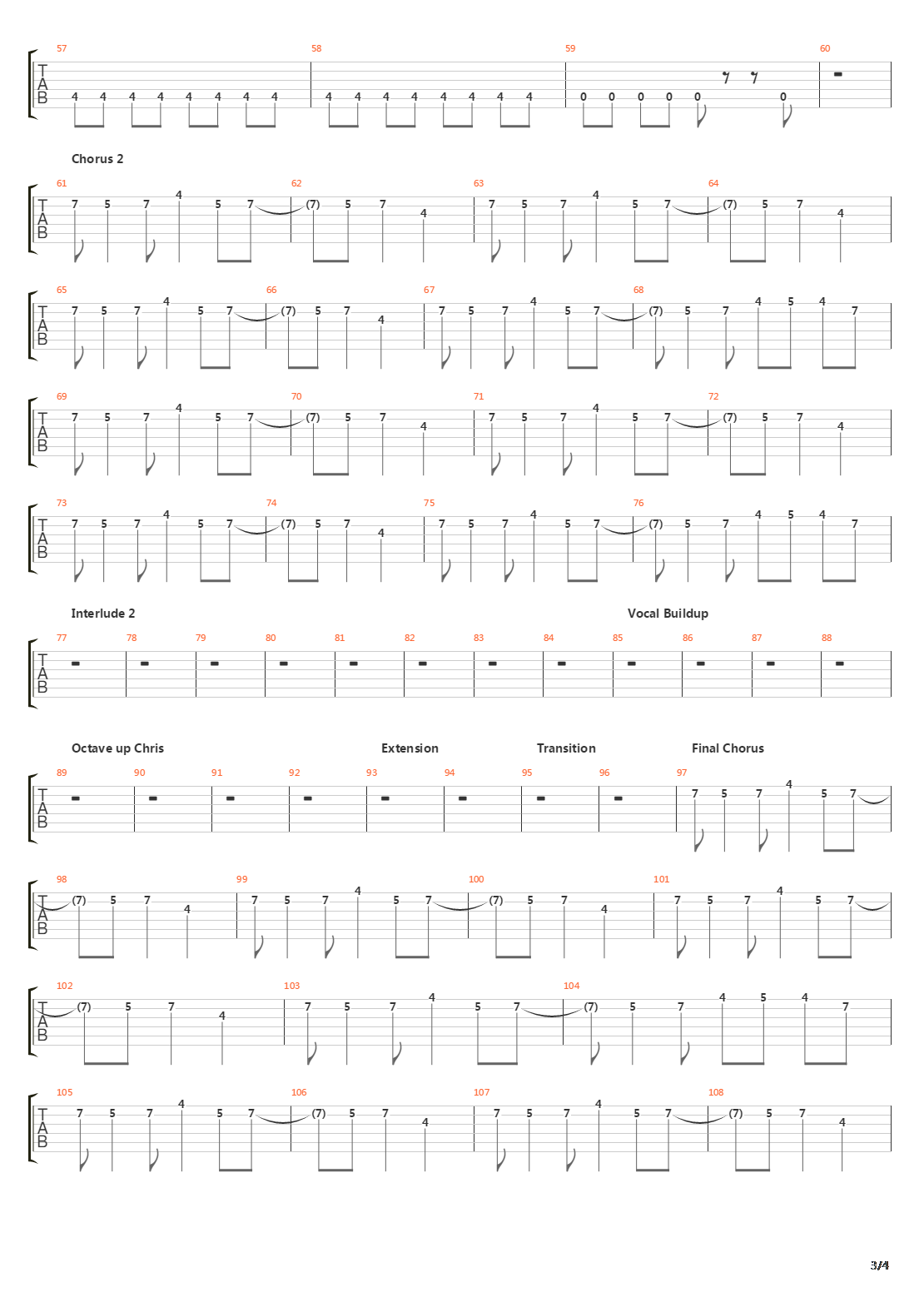 No Chains On Me吉他谱