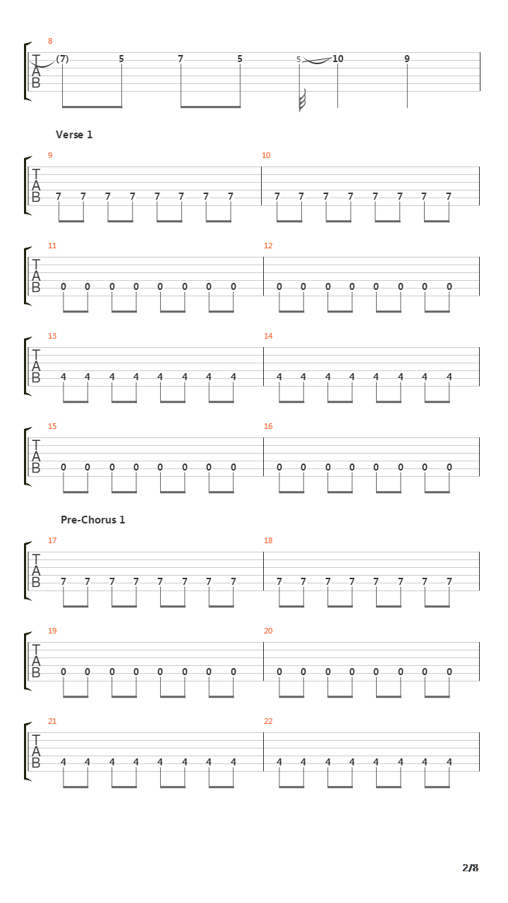 No Chains On Me吉他谱