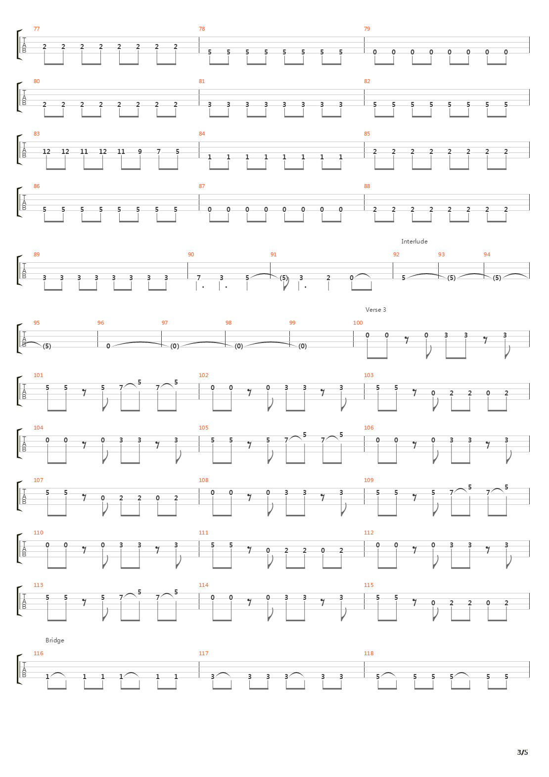 Deadman吉他谱