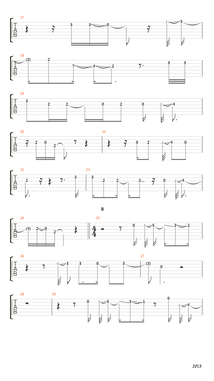 The Crowing吉他谱