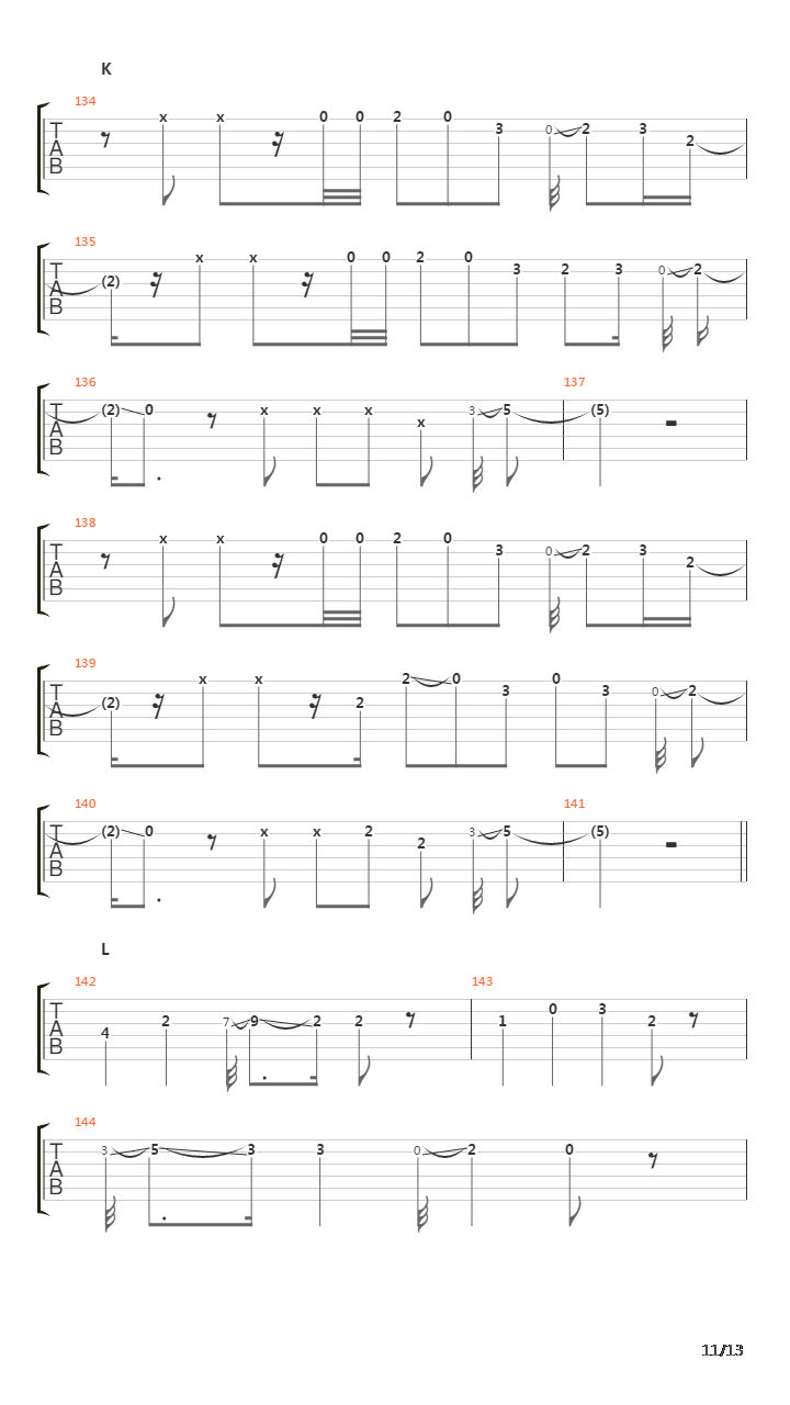 The Crowing吉他谱