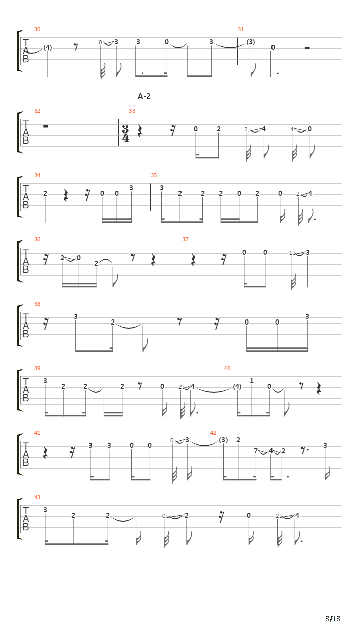 The Crowing吉他谱