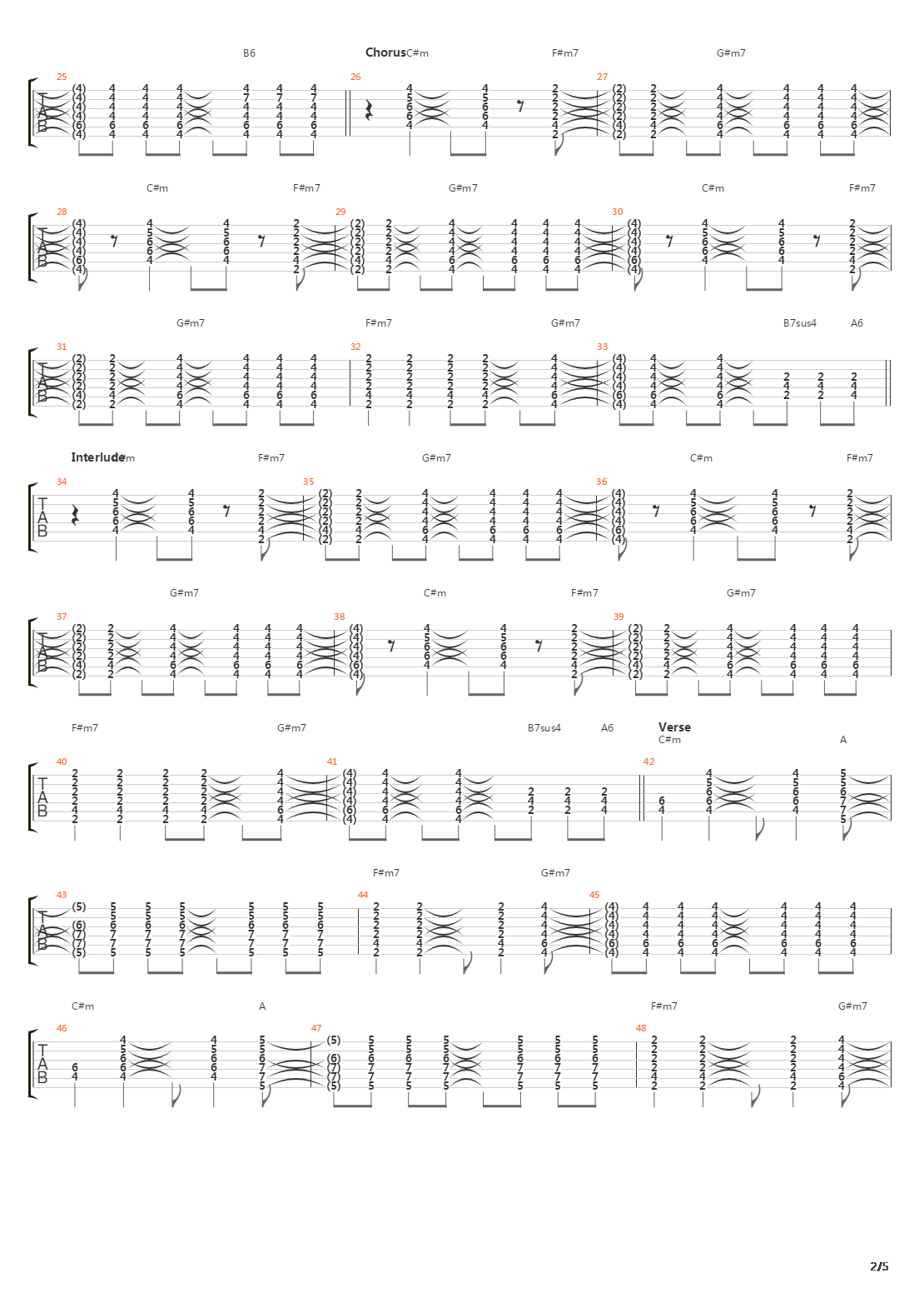 Crests Of Waves吉他谱