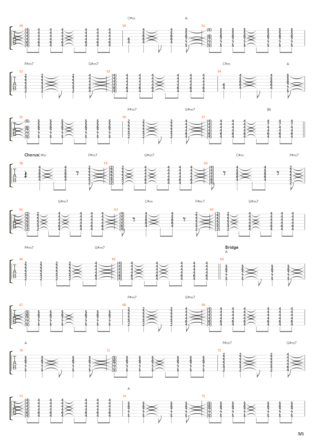 Crests Of Waves吉他谱