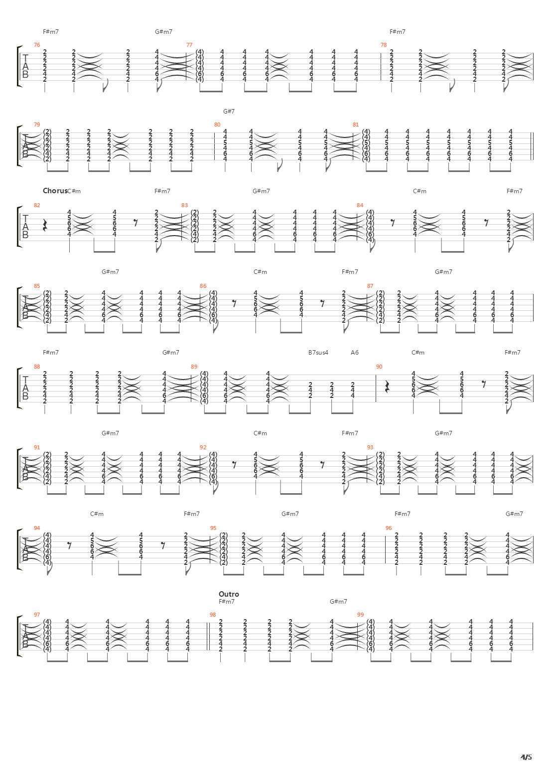 Crests Of Waves吉他谱