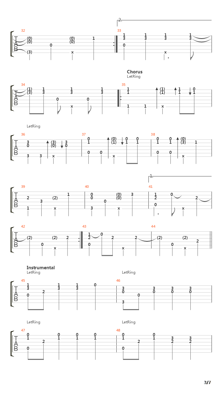 Hymn For The Weekend吉他谱