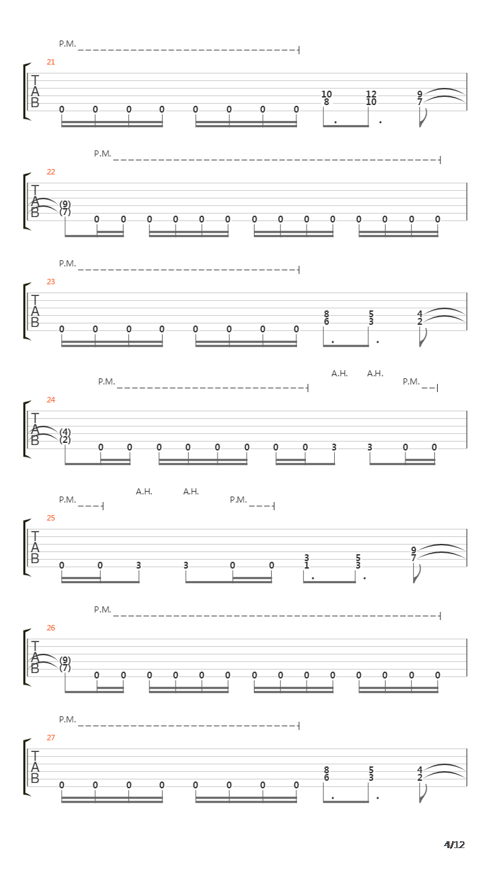 Lower The Line吉他谱