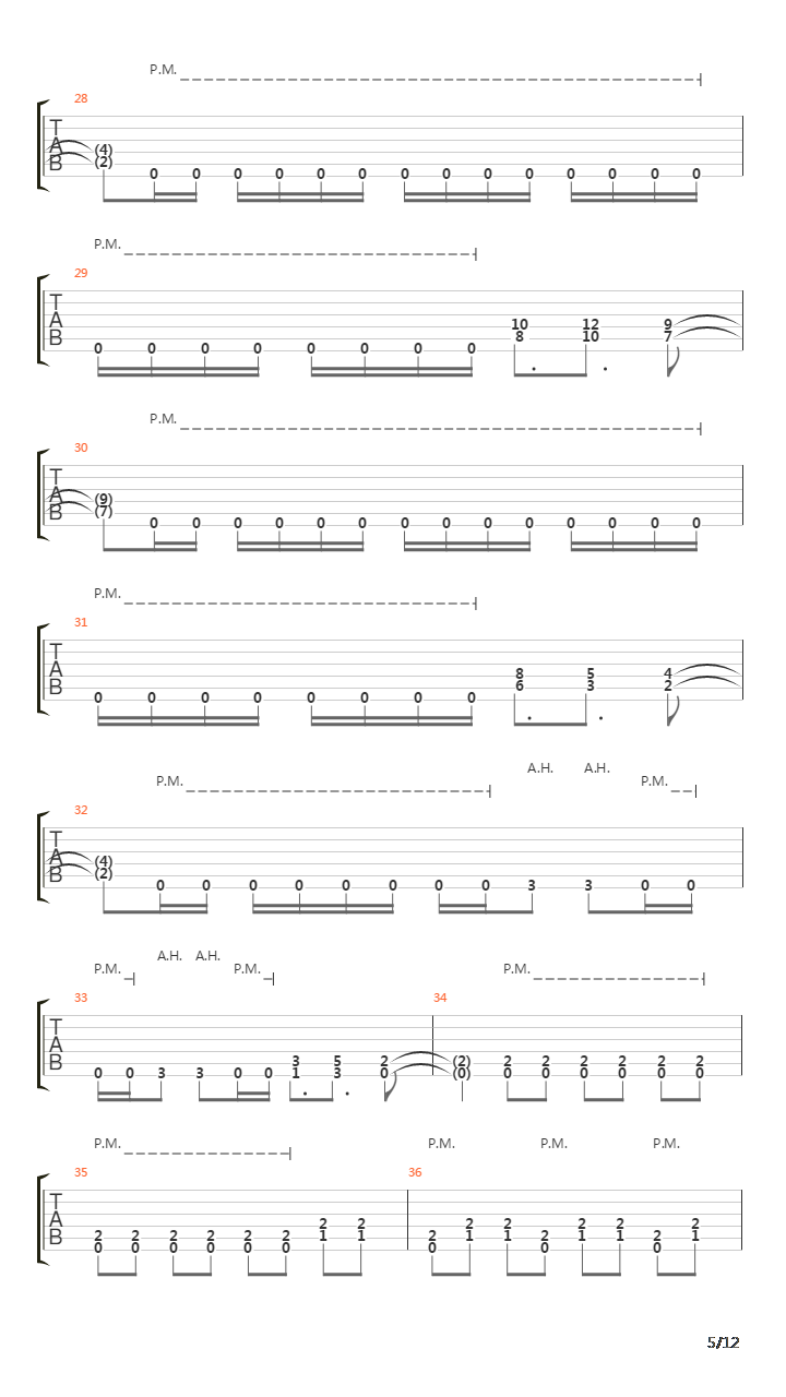 Lower The Line吉他谱