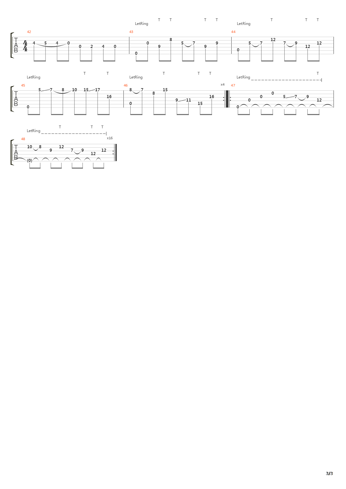 Pelagic吉他谱