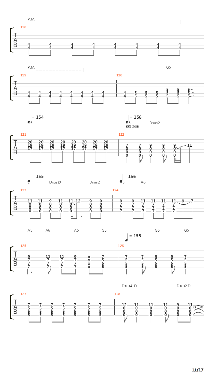 Higher吉他谱