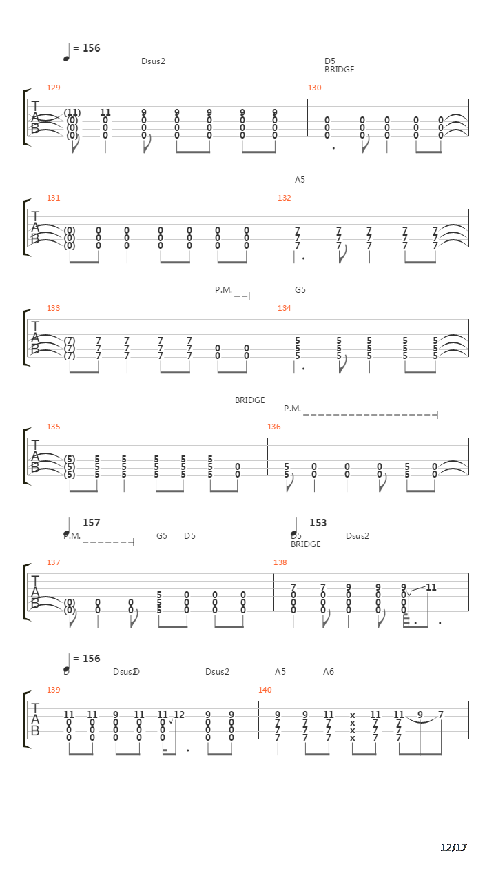 Higher吉他谱