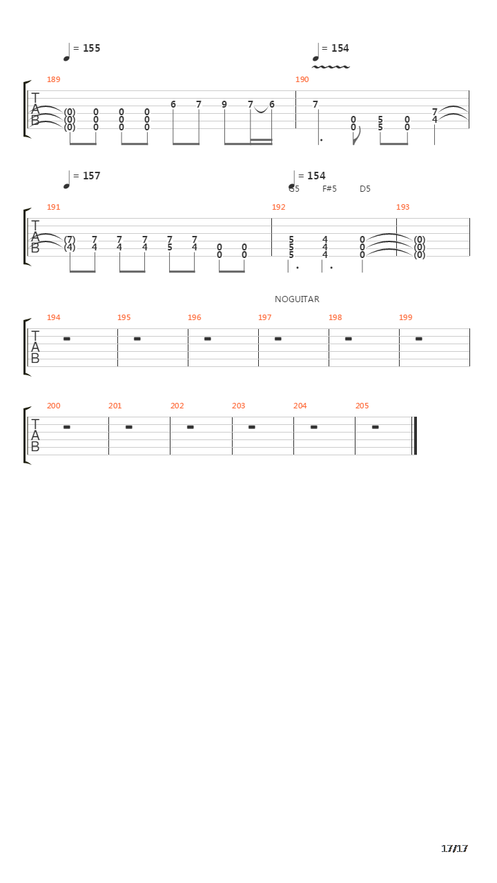 Higher吉他谱