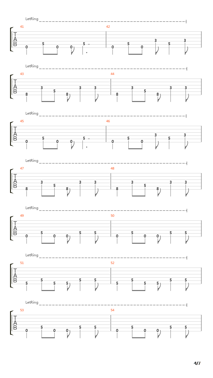 Passing Through吉他谱