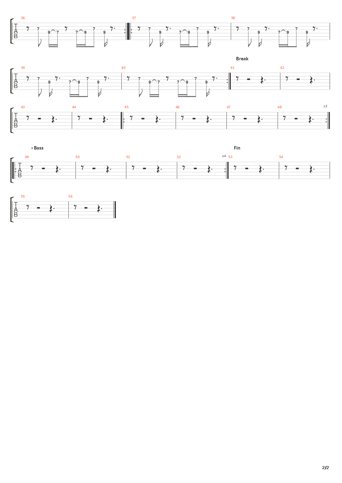 Aerodynamic吉他谱