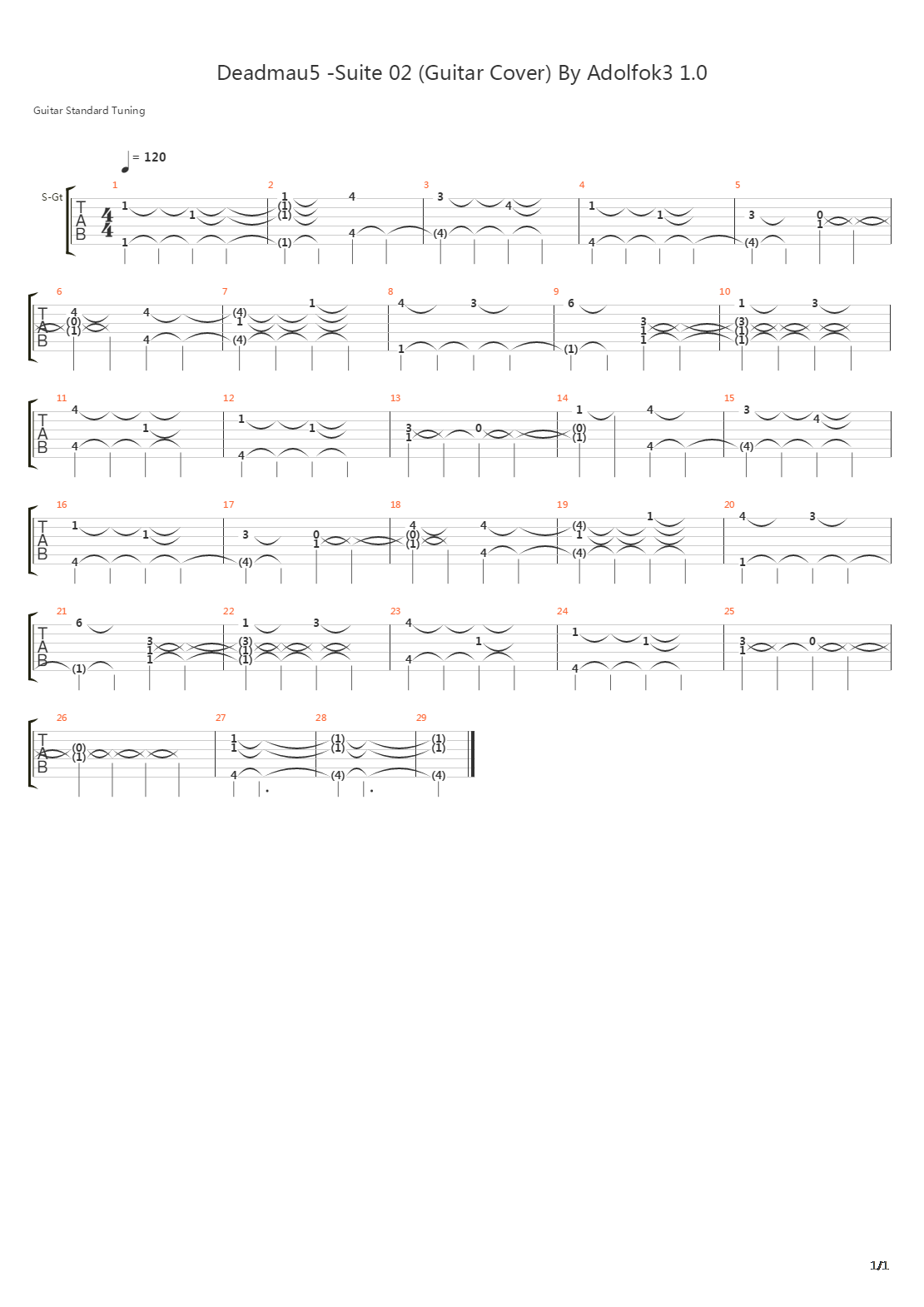 Suite 02吉他谱