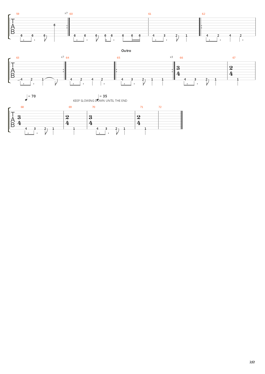 Gore吉他谱