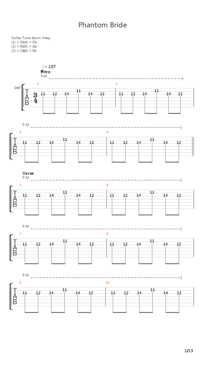 Phantom Bride吉他谱
