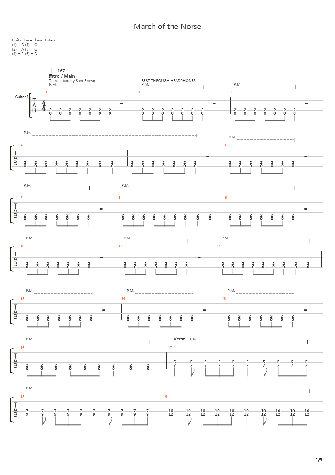March Of The Norse吉他谱