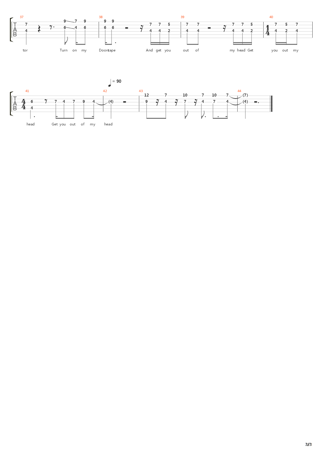 Catalina吉他谱