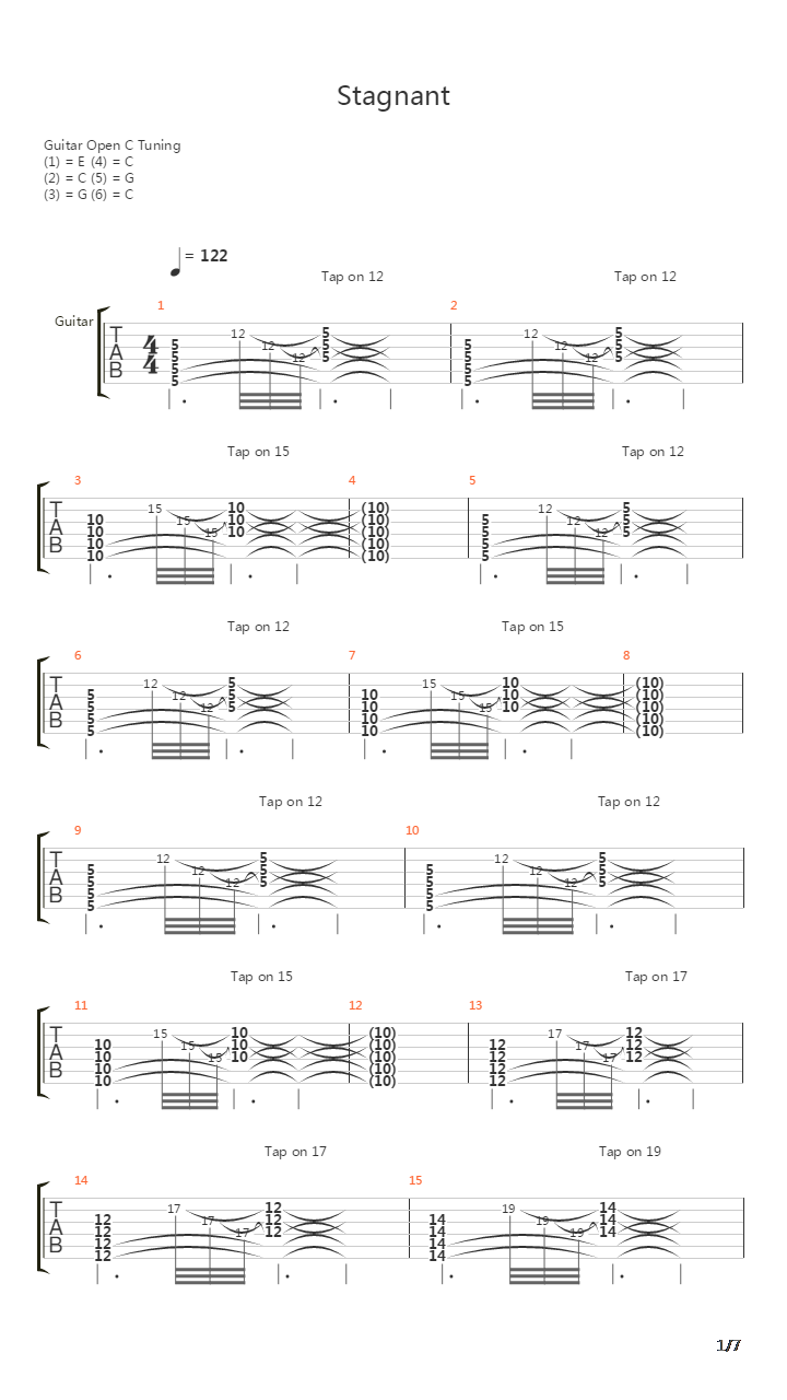 Stagnant吉他谱