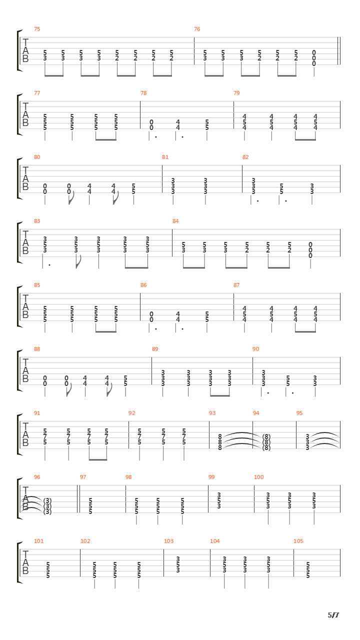 Stagnant吉他谱