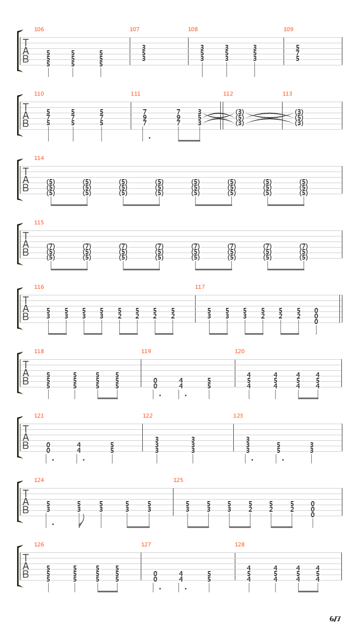 Stagnant吉他谱