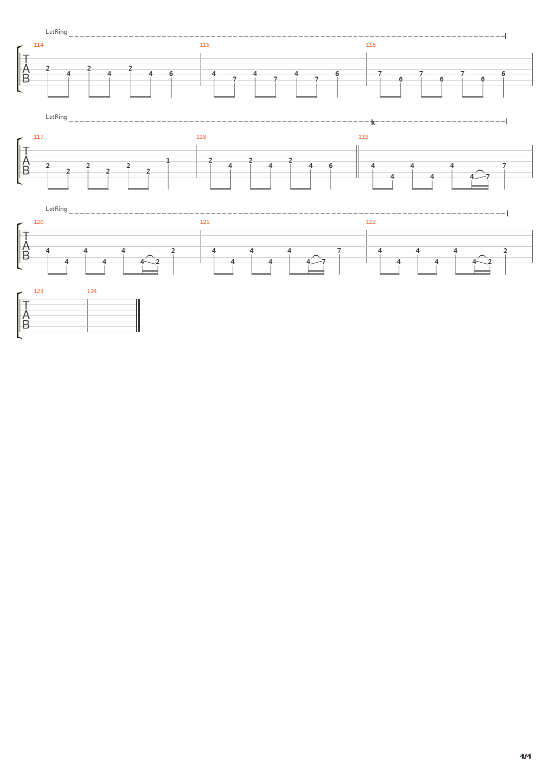 Kuukoku No Kyouon吉他谱