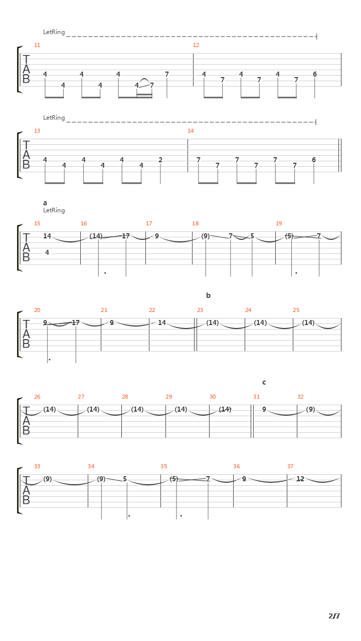 Kuukoku No Kyouon吉他谱