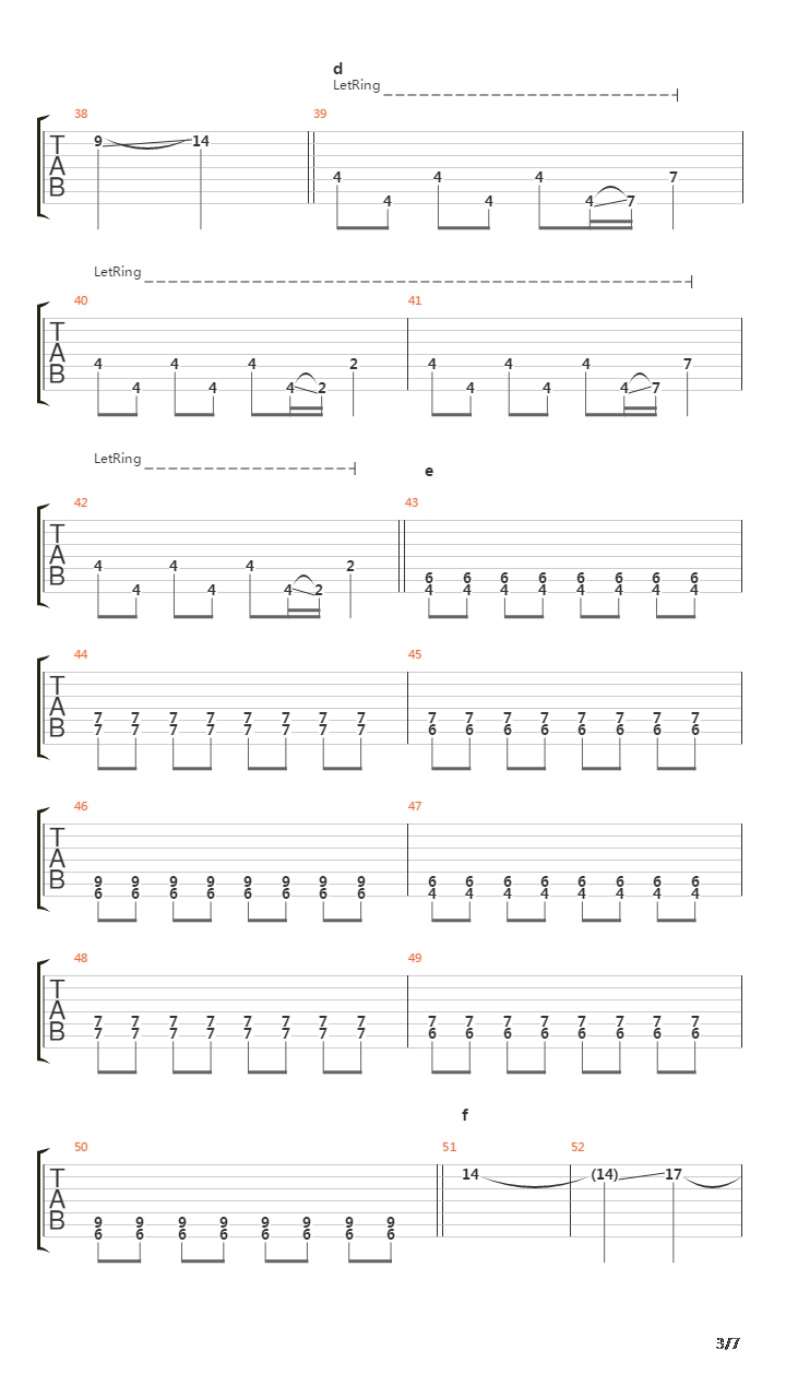 Kuukoku No Kyouon吉他谱