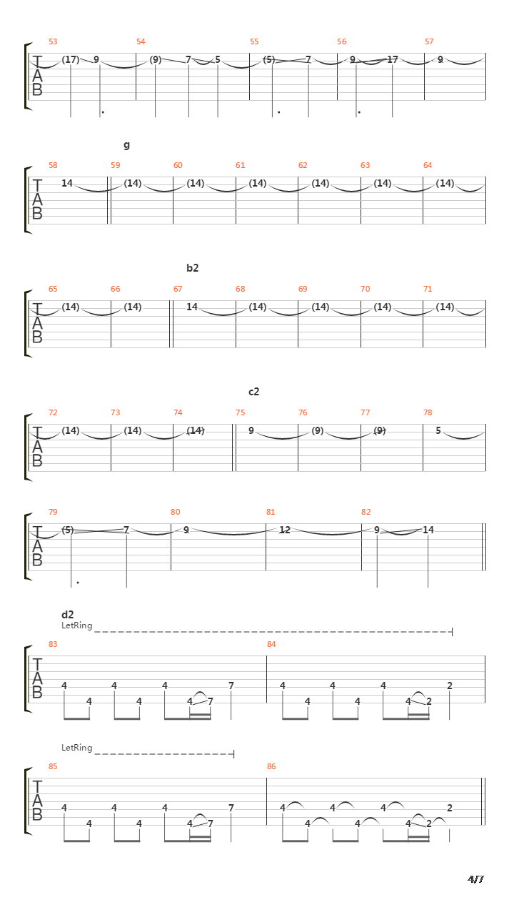 Kuukoku No Kyouon吉他谱