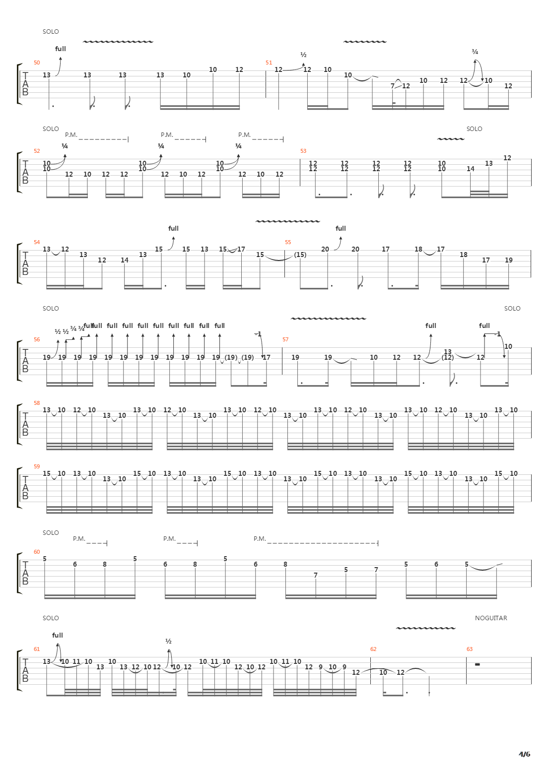 Stricken吉他谱