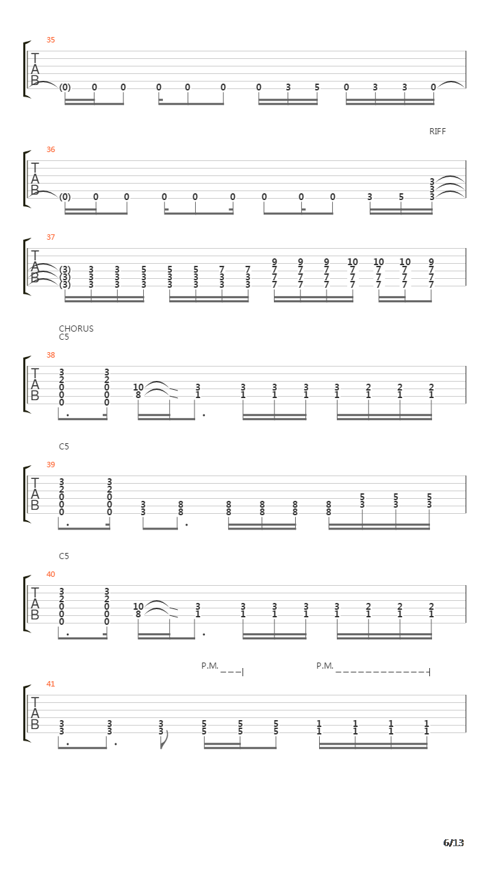 Stricken吉他谱